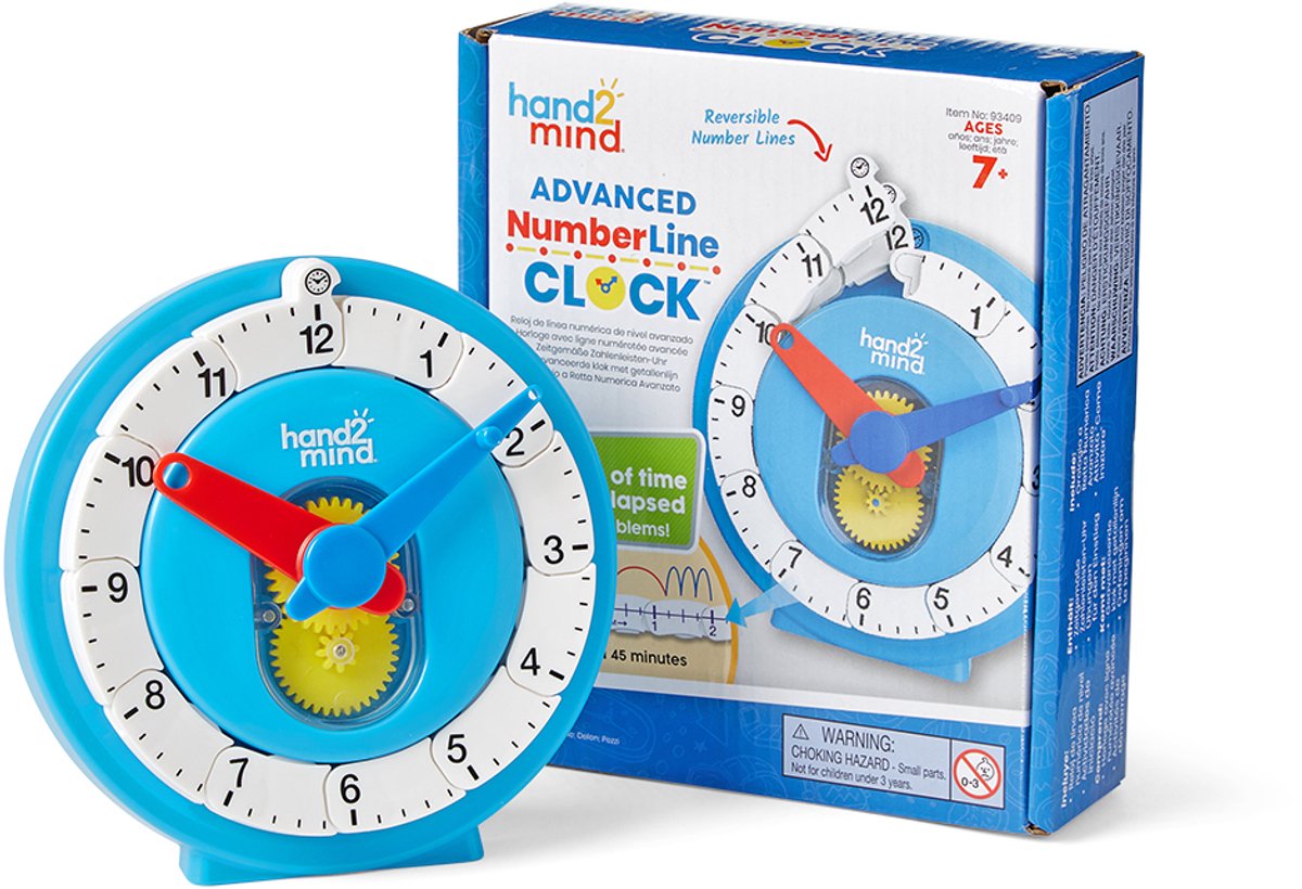 Learning resources advanced numberline clockâ„¢ - interactieve rekenklok voor 7+ jaar - 3+