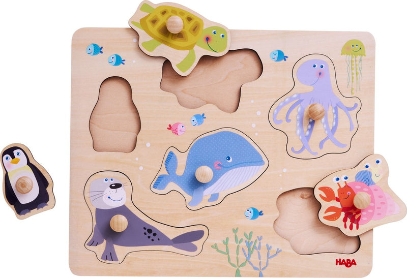 Haba puzzel [1 jaar +] inlegpuzzel zeedieren