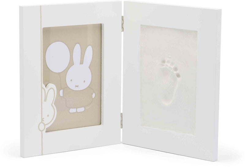 Dooky® dooky x nijntje double frame small - 2d baby hand- voetafdruk lijst – persoonlijk kraamcadeau