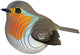 Eugy 3d puzzel - roodborstje - vogels - duurzaam - verzamel ze allemaal - 6 jaar