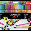 Stabilo creative set - pen 68 point 88 pastel - arty - combi etui 36 stuks