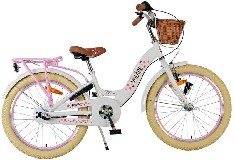 Volare blossom kinderfiets - meisjes - 20 inch - wit - shimano nexus 3