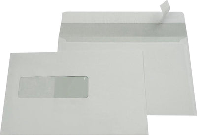 Gallery enveloppen ft 156 x 220 mm, venster links (500 stuks)