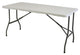 Eurotrail pavillon s - campingtafel - 152*71*75cm - wit grijs