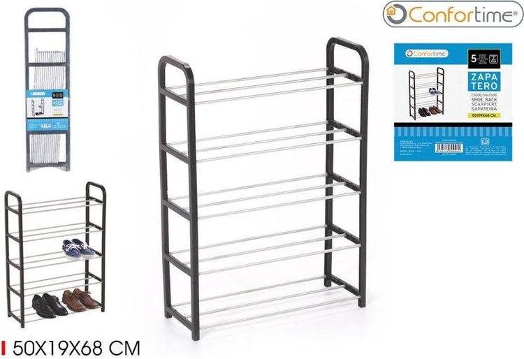 Confortime schoenenrek 104666 zwart 50 x 19 x 68 cm