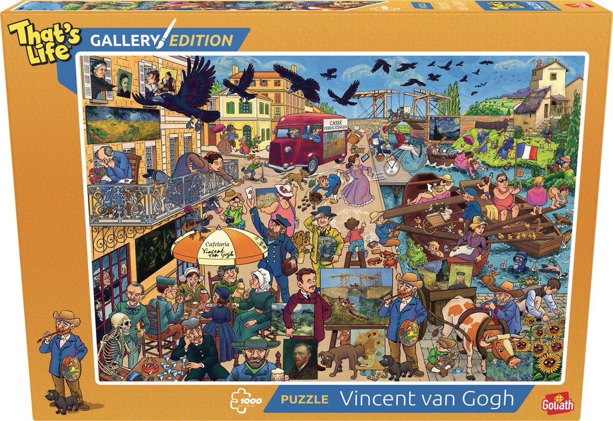 Goliath that's life gallery edition: vincent van gogh '23 - 1000 puzzelstukjes - legpuzzel (68x48cm)