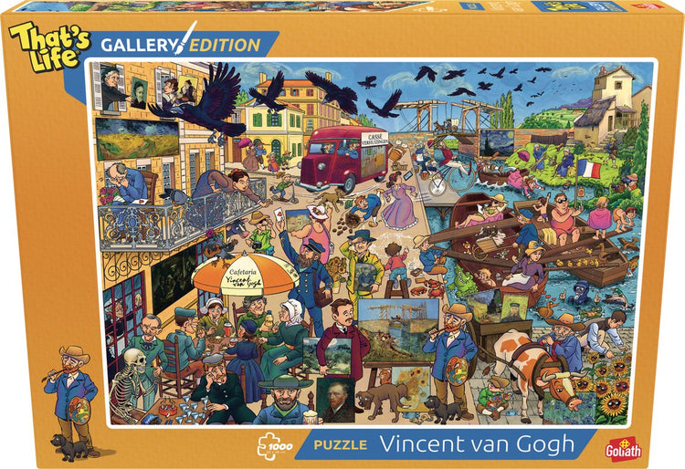 Goliath that's life gallery edition: vincent van gogh '23 - 1000 puzzelstukjes - legpuzzel (68x48cm)
