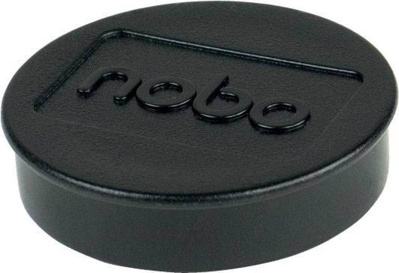 Nobo magnetische whiteboard magneten - pak van 10 stuks - 38mm magneten - zwart