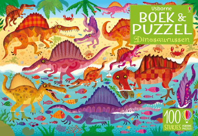 Usborne dinosaurussen boek en puzzel