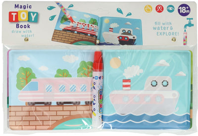 Koopman waterkleurboek met pen - voertuigen