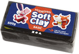 Creativ company zachte klei - zwart, 500gr. - afbeelding 1