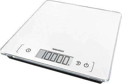 Soehnle keukenweegschaal page comfort 400 - digitaal - extra groot weegvlak - 1 gram nauwkeurig - tot 10 kg - wit