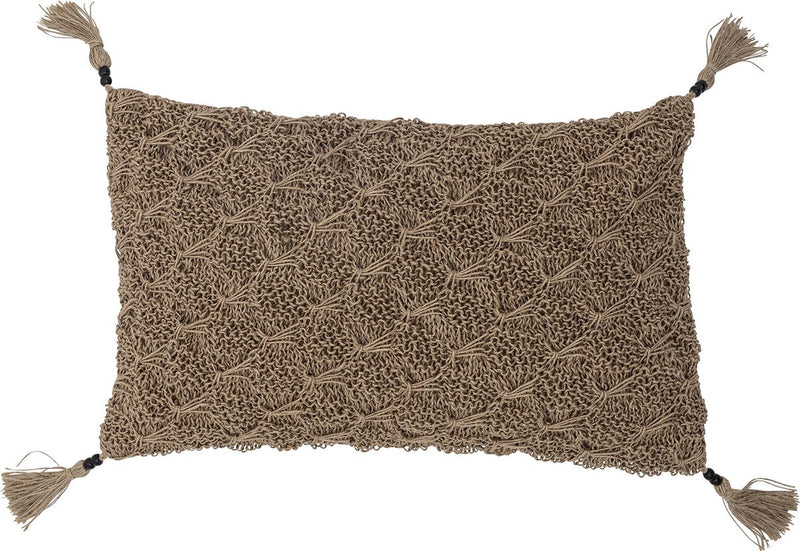 Bloomingville lione cushion, brown, cotton