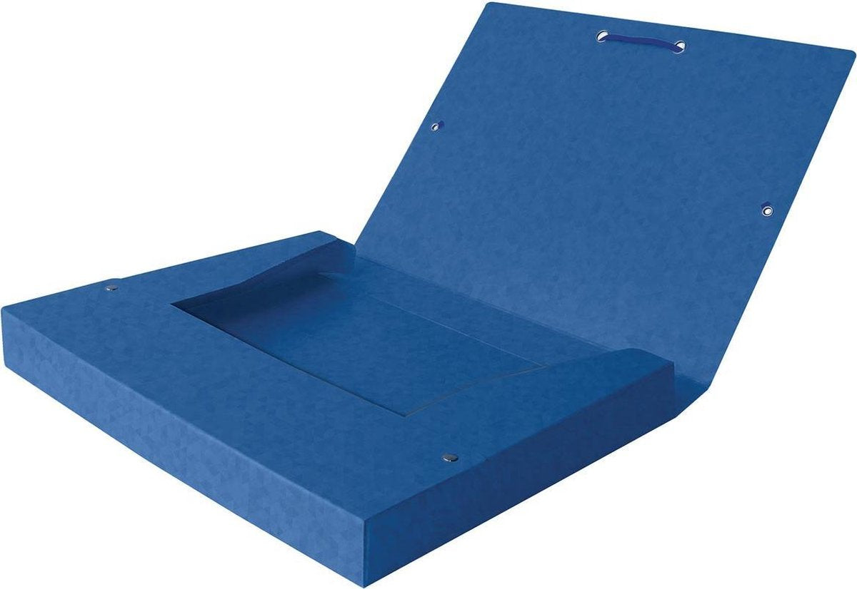 Oxford top file+ - verzamelbox - a4 - 40mm - blauw