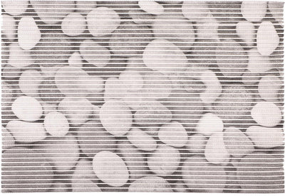 Differnz multi mat - stones - 100% pvc - 65 x 45 cm - grijs