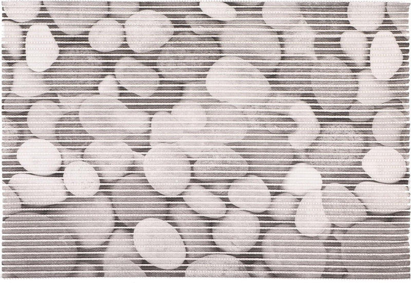 Differnz multi mat - stones - 100% pvc - 65 x 45 cm - grijs