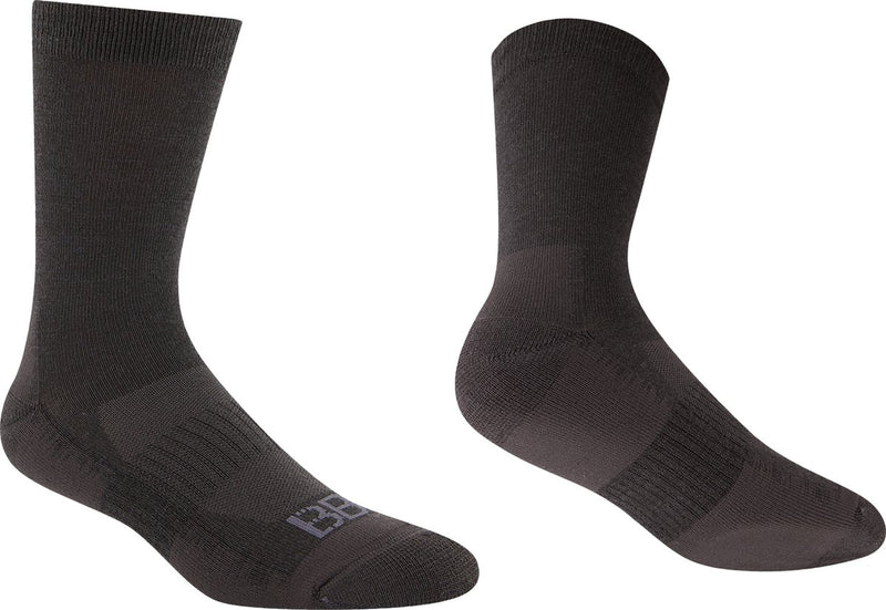 Bbb cycling merino winterfeet wielrensokken – wintersokken wielrennen 18 cm – wielersokken - zwart - 39 43 – fietssokken heren en dames - bso-18