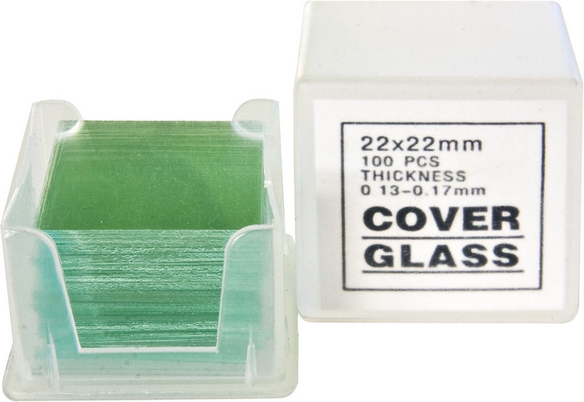 Bresser microscoop dekglaasjes 100 stuks 22x22mm