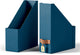 Leitz puro tijdschriftencassette - 100% gerecycled karton - set van 2 - donkerblauw