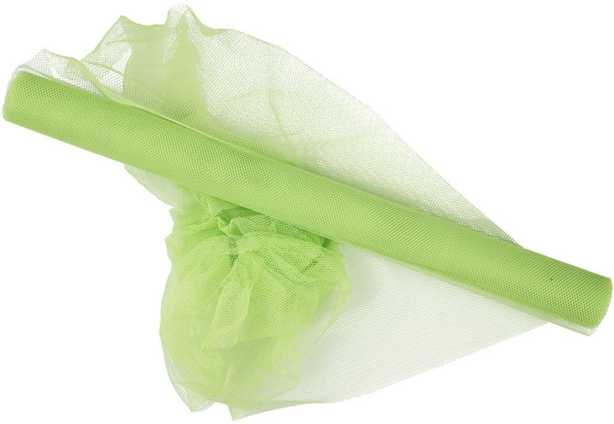 Creativ company cc tule rol 5 m neon groen