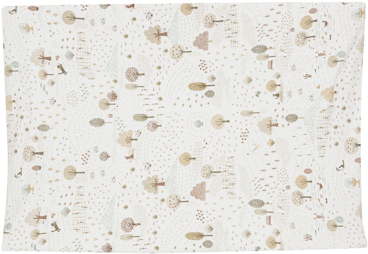 Jollein aankleedkussenhoes - 50x70cm - jersey - tiny park