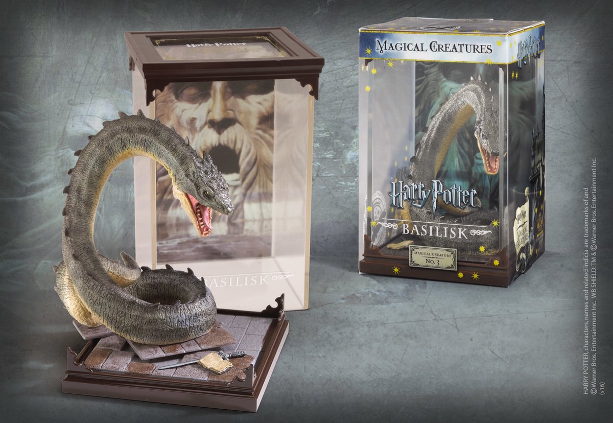 Noble collection harry potter - magical creatures figuur - basilisk