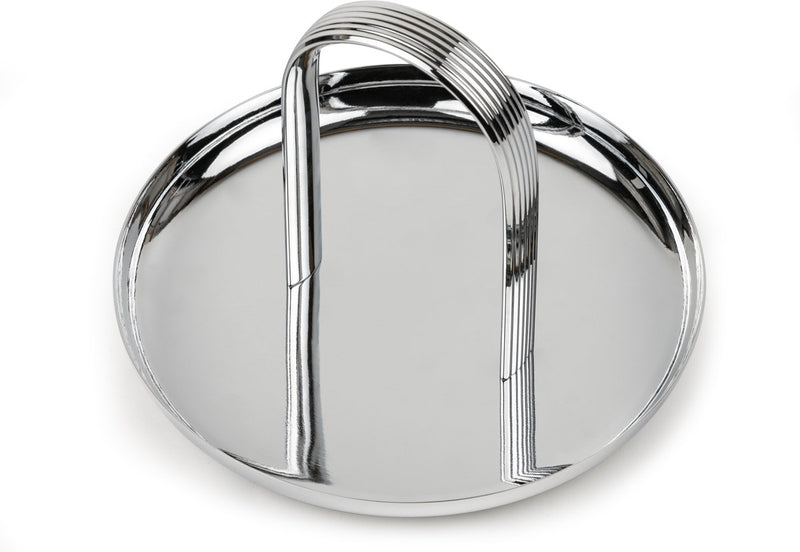 Zilverstad - bonbon schaal elana zilver kleur - dienblad rond - moederdag cadeautip!