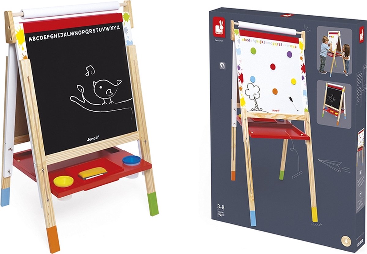 Janod - schoolbord - verstelbaar krijtbord whiteboard