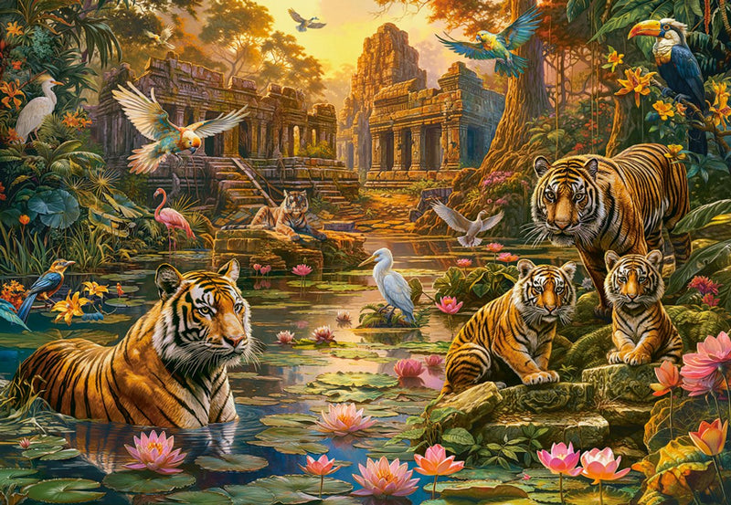 Castorland puzzel tigers paradise - 1000 stukjes legpuzzel.