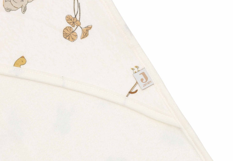 Jollein - badcape 75x75cm - baby handdoek met badcape, omslagdoek, badponcho - riverside