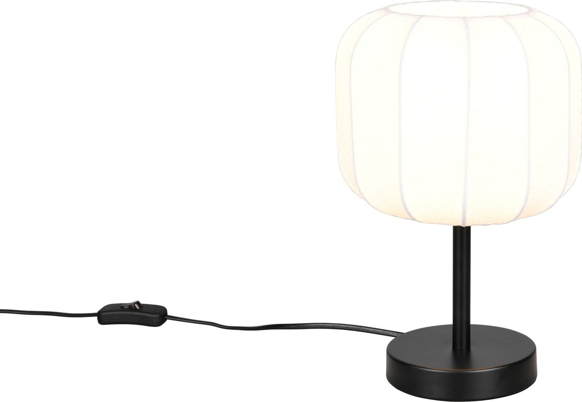 Rl live your light reality madeline - tafellamp - zwart mat - excl. 1x e27 4 w - snoerschakelaar - casalum