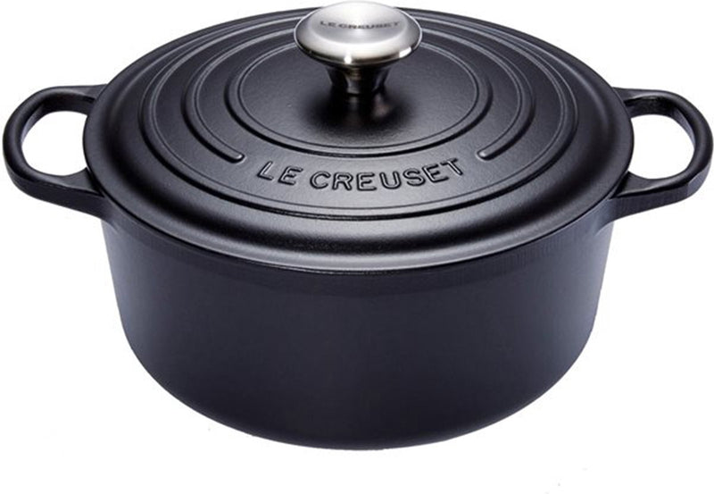 Le creuset signature braad- stoofpan mat zwart - 28 cm
