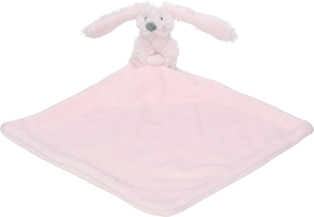 Happy horse mini konijn richie met knuffeldoek 28 cm - roze - baby cadeau
