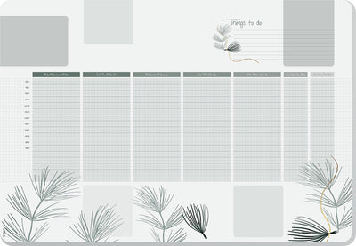Sigel bureau onderlegger - weekplanner a2 - nature - met to-do-list - ongedateerd - si-ho590