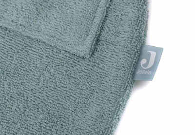 Jollein - baby badjas badstof 3-4 jaar - badjas kinderen met capuchon - sea green