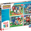 Clementoni puzzels sonic, 4in1