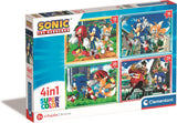 Clementoni puzzels sonic, 4in1 - afbeelding 1