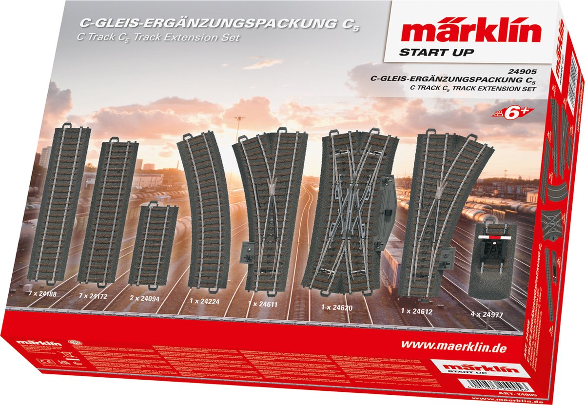 Märklin start up c-rail uitbreidingsset c5