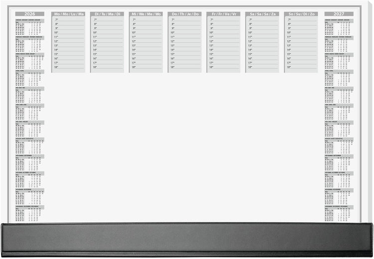 Sigel bureauonderlegger - office - met kalender 2026 2027 - formaat a2 - met dag weekplanner - 40 vel afscheurbaar - si-h6365