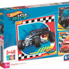 Clementoni legpuzzel super color vierkant hot wheels, 3x48st.