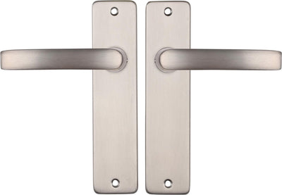 Starx deurklink zilver - rvs look â€“ deurbeslag â€“ deurkruk met schild â€“ blind - deurklink blok â€“ 43 x 180 x ã˜ 18 mm