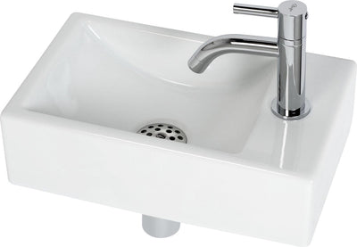 Plieger austin fonteinset – fonteinset toilet – fonteinset rechts – wit keramiek – incl. fonteinkraan en sifon