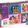 Clementoni puzzels disney princess, 4in1