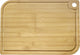 Westmark snijplank – houten snijplank met sapgroef voor het gemakkelijk snijden van voedsel – bamboe, 40 x 29cm