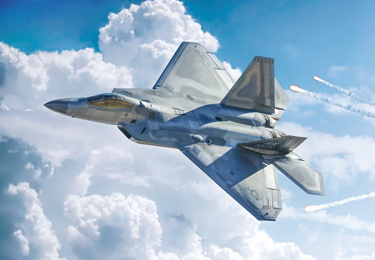 Italeri modelbouwpakket vliegtuigen - 2822 lockheed martin f-22 a raptor plastic - 1:48 - modelbouw