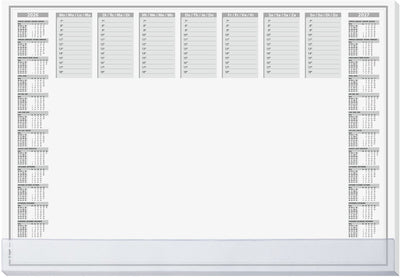 Sigel bureauonderlegger - protect - met kalender 2026 2027 - formaat a2 - met 40 vel afscheurbaar en beschermrand - si-h6366