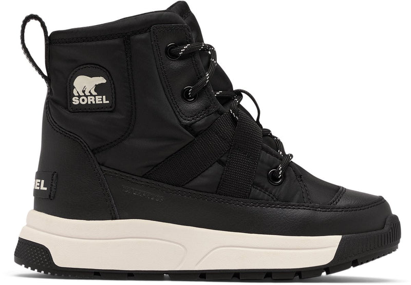 Sorel youth whitney™ iii mid wp unisex snowboots - black, sea salt 39