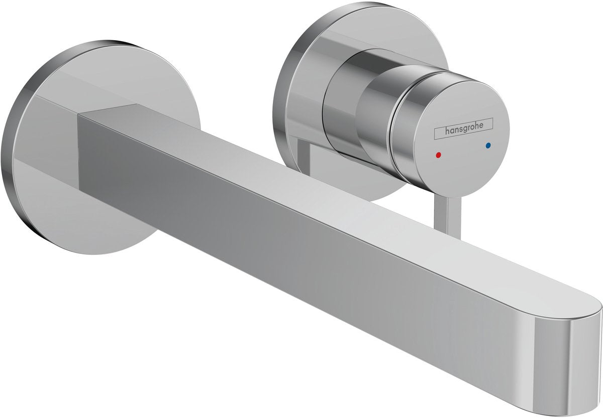 Hansgrohe finoris - inbouw wastafelmengkraan - ééngreeps bediening - met afvoerplug - 228mm - chroom