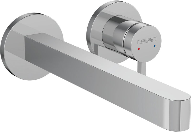 Hansgrohe finoris - inbouw wastafelmengkraan - ééngreeps bediening - met afvoerplug - 228mm - chroom