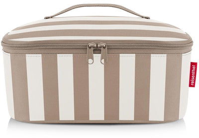 Reisenthel coolerbag m pocket koeltas - 4,5l - summerstripes coffee zand